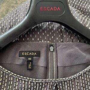 ESCADA Stunning Beaded Evening Formal Dress -100% Silk Beaded Dress – Size 40